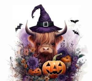 Highland Cow Witch
